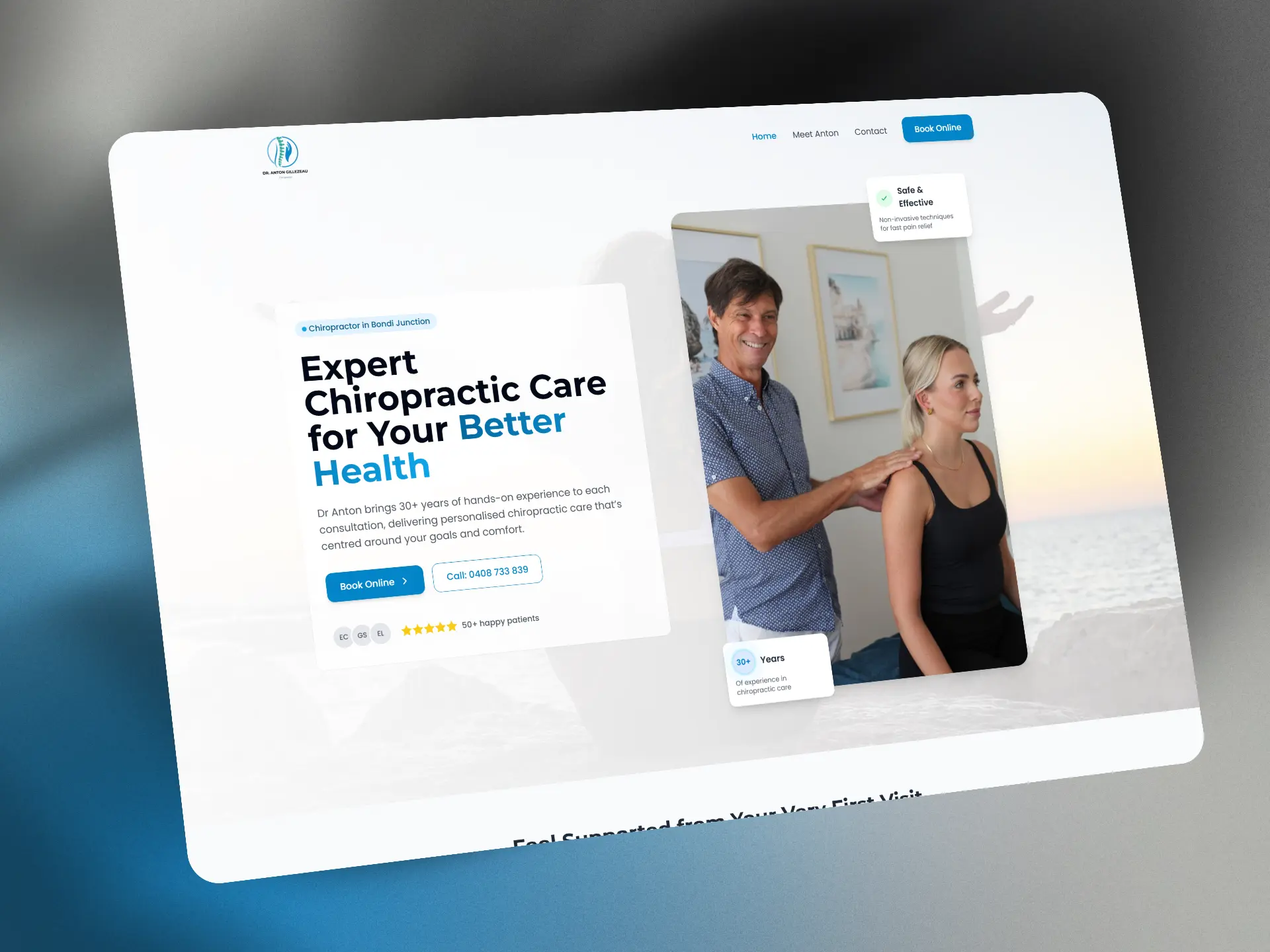 Anton Chiropractic portfolio showcase
