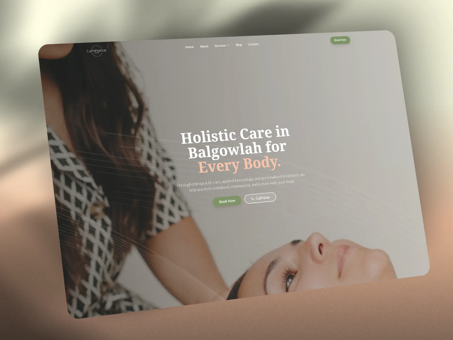 Luminance Health portfolio showcase