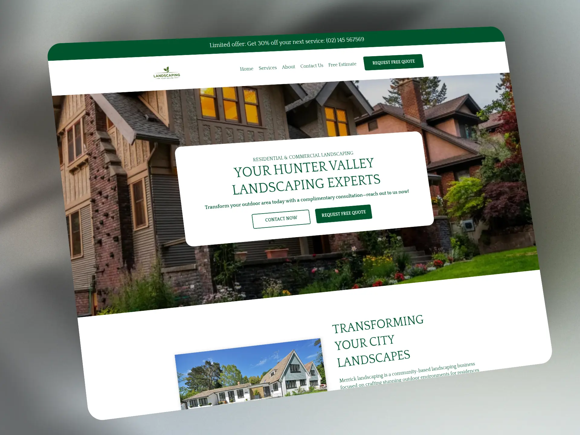 Merrick Landscaping portfolio showcase