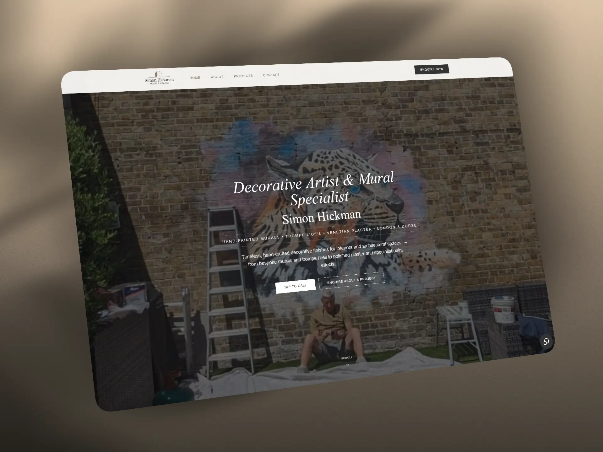 Simon Hickman website design demo – Viveonix