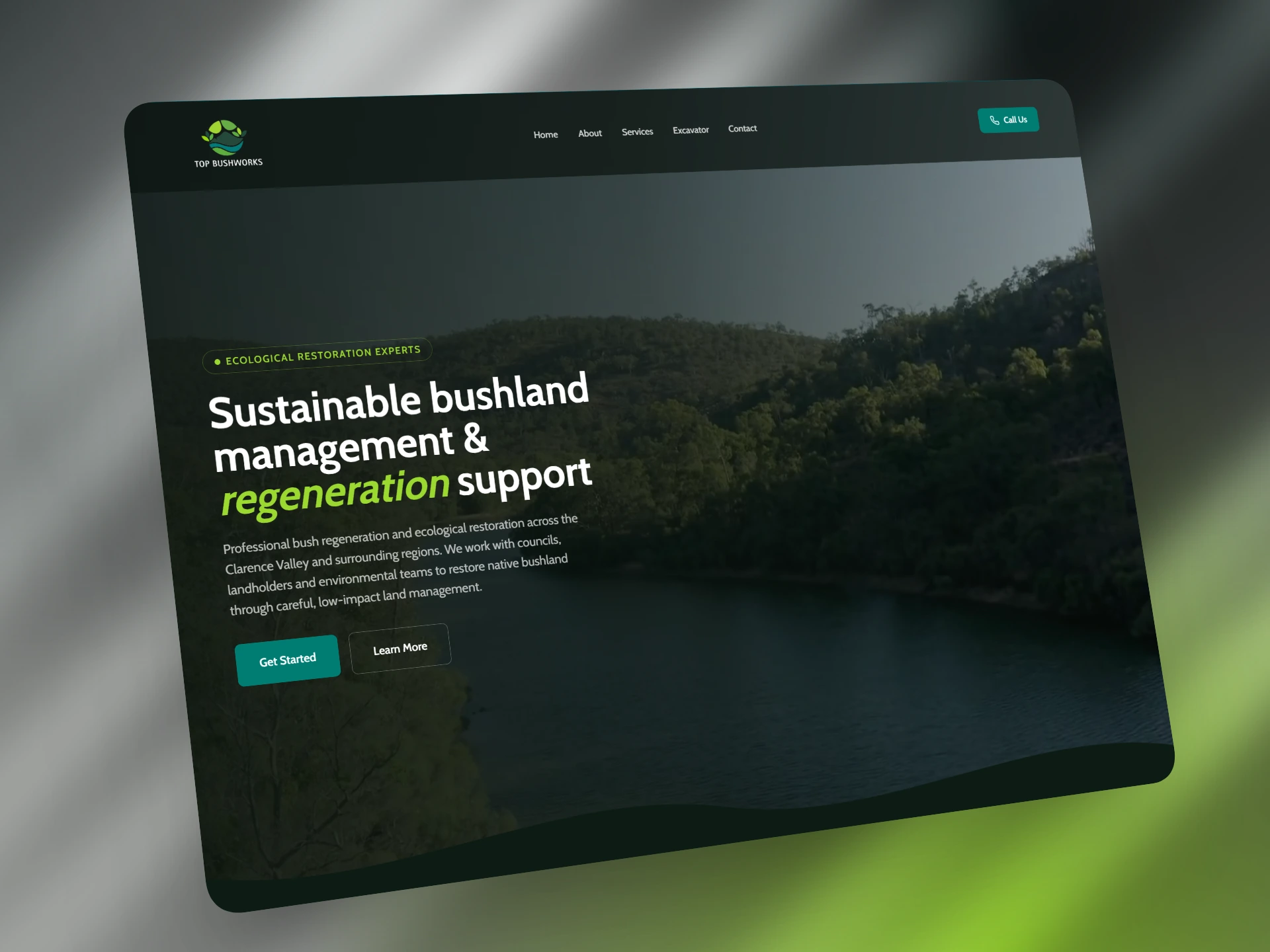Top Bush Works website design demo – Viveonix